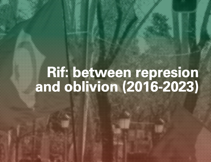 Coberta de l'informe "Rif: between repression and oblivion (2016-2023)"